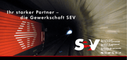 Ihr starker Partner &ndash; die Gewerkschaft SEV