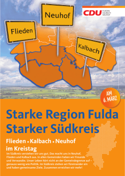 Starke Region Fulda Starker Südkreis
