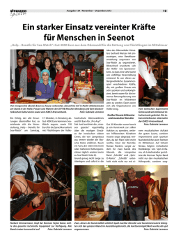 Ein starker Einsatz vereinter Kr&auml;fte f&uuml;r Menschen in Seenot