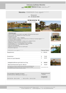 Marokko ROBINSON Club Agadir