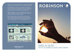 Broschüre ROBINSON Umweltzimmer zum