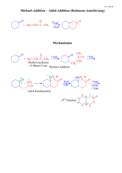 Michael-Addition – Aldol-Addition (Robinson