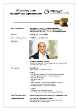 Grundkurs Liposuction