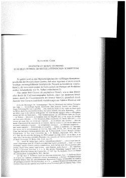 INGENIUM ET MORES CICERONIS: ZUM BILD