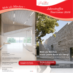 Jahrestreffen Tourismus 2016 - IHK Kassel