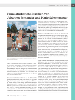 Famulaturbericht Brasilien von Johannes Fernandes und Mario