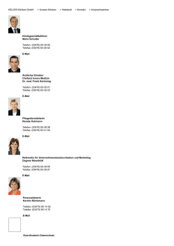 HELIOS Kliniken GmbH > Unsere Kliniken > Hettstedt > Kontakt