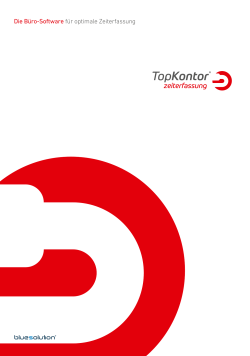 TopKontor Zeiterfassung - blue:solution software GmbH