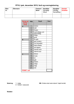 FP10, tysk, december 2015, facit og svarregistrering
