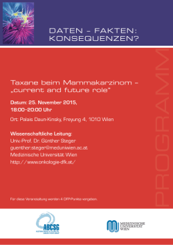 Daten-Fakten: Konsequenzen? Programm