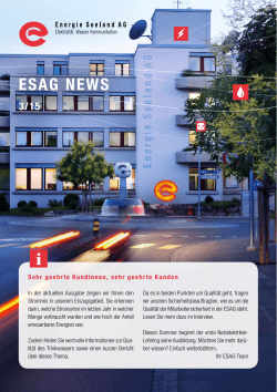 ESAG NEWS - Energie Seeland AG