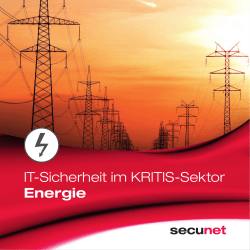 IT-Sicherheit im KRITIS-Sektor Energie