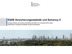 ESZB Versicherungsstatistik und Solvency II (Judith Höhler