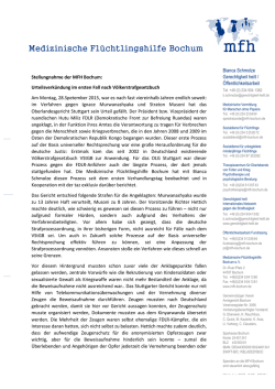 Die Stellungnahme im Wortlaut.