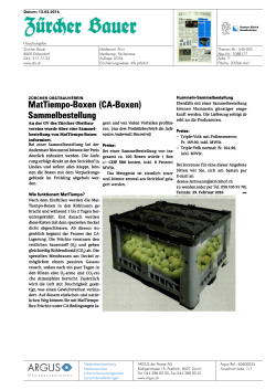 MatTiempo-Boxen (CA-Boxen) Sammelbestellung