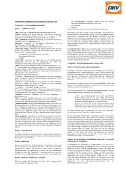DKV-Richtlinien für die Beantragung und die Nutzung der Liber