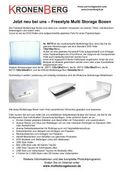 Jetzt neu bei uns &ndash; Freestyle Multi Storage Boxen - Kronen