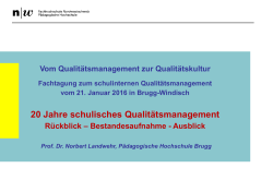Prof. Dr. Norbert Landwehr - Vom Qualitätsmanagement zur