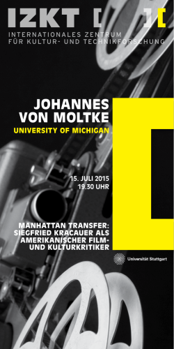 johannes von moltke - Universität Stuttgart