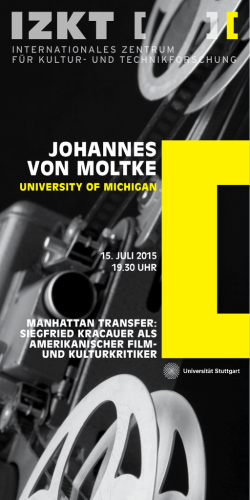 johannes von moltke - Universit&auml;t Stuttgart