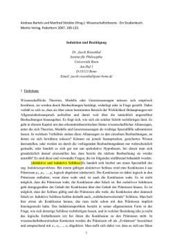 Induktion, Best&auml;tigung, Wahrscheinlichkeit
