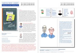 menschen lesen - Blanca Imboden