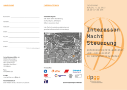 Interessen Macht Steuerung