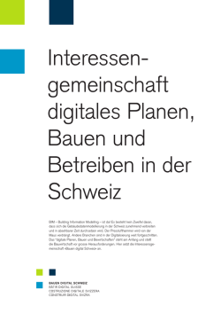 Interessen- gemeinschaft digitales Planen, Bauen und Betreiben in