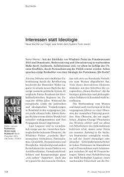 Interessen statt Ideologie - IP