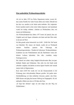Eine polizeiliche Weihnachtsgeschichte - Polizei