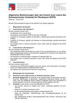 Allgemeine Bestimmungen &uuml;ber den Erwerb einer Lizenz des