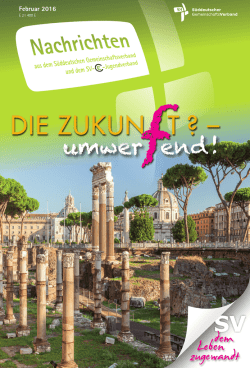 Die Zukunft? -umwerfend! - Süddeutschen Gemeinschaftsverbandes