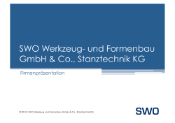 SWO Werkzeug- und Formenbau GmbH & Co., Stanztechnik KG