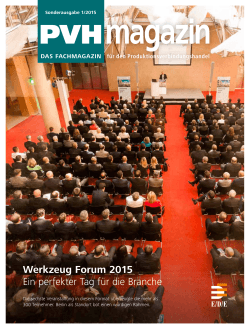 Werkzeug Forum 2015 Ein perfekter Tag für die Branche