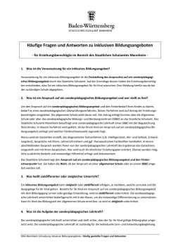 Häufige Fragen und Antworten zu inklusiven Bildungsangeboten