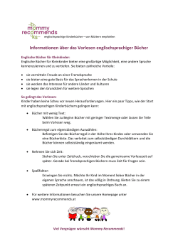 Informationen über das Vorlesen