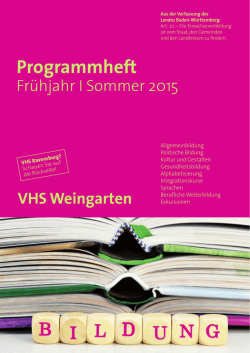 Gesund - Stadt Weingarten