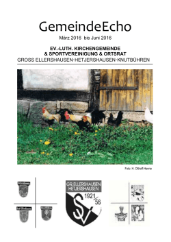 Ausgabe 01/16 - SV Groß Ellershausen / Hetjershausen