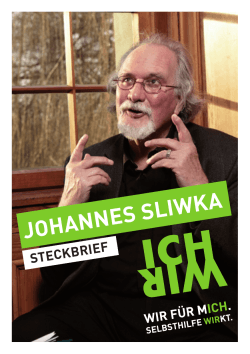 JohannES SlIwKa - Selbsthilfe wirkt!