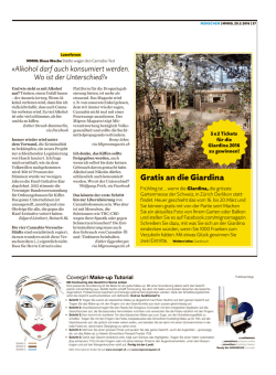 Gratis an die Giardina - Migros