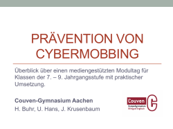 Gehaltene Präsentation im Rahmen des MINT-Tag NRW