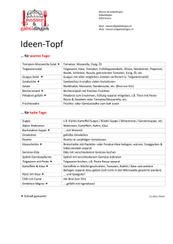 Ideen-Topf - Mittagstisch Messer & Gabeldingen