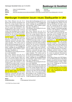 Hamburger Investoren bauen neues Stadtquartier in