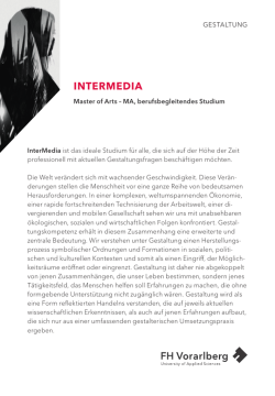 intermedia - Fachhochschule Vorarlberg