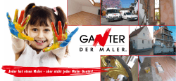 Flyer Maler Ganter - Ganter - Der Maler in Frickenhausen
