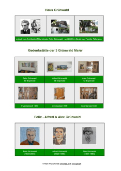 Haus Gr&uuml;nwald - Gedenkst&auml;tte der 3 Gr&uuml;nwald Maler