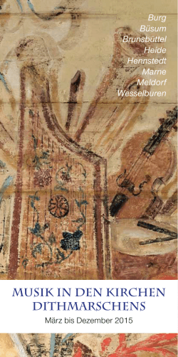 Kirchenmusik-Heft 2015 zum
