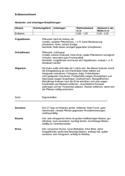 Erdbeersorten - Landkreis Esslingen