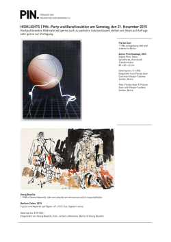 HIGHLIGHTS_Auktionslose_PIN_PARTY_2015