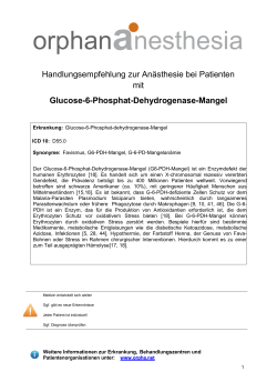 Glucose-6-Phosphat-Dehydrogenase-Mangel